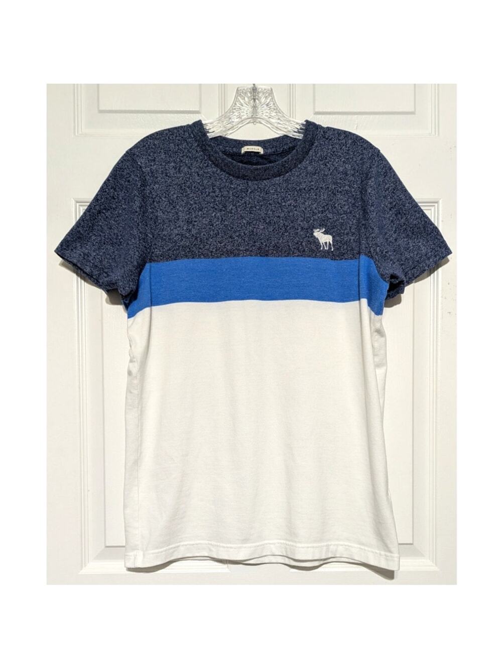 Abercrombie & Fitch Vintage Muscle Fit Tee Y2K Embroidered Moose Logo XXL